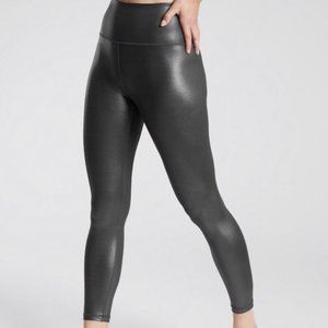 Athleta Faux Black Leather Leggings